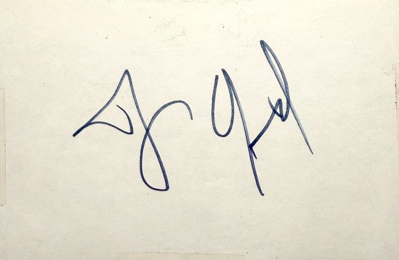 DENNIS QUAID Signed Autograph 4×6 INDEX CARD BROKE The Day After Tomorrow REAGAN