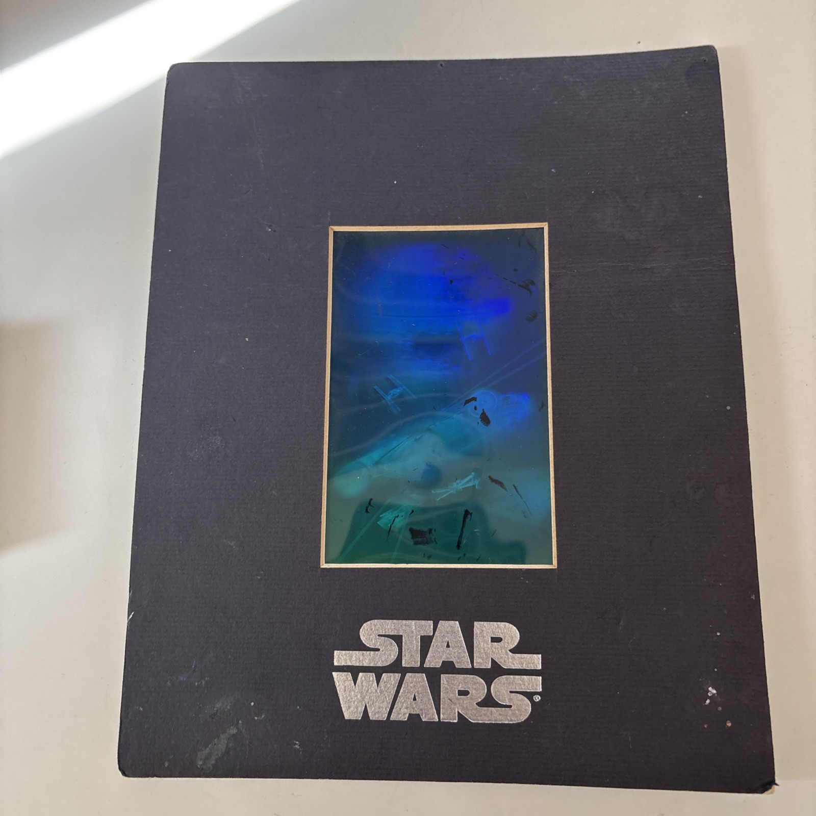 Star Wars Millennium Falcon Hologram Picture MATTED, Photopolymer Type -See Pics