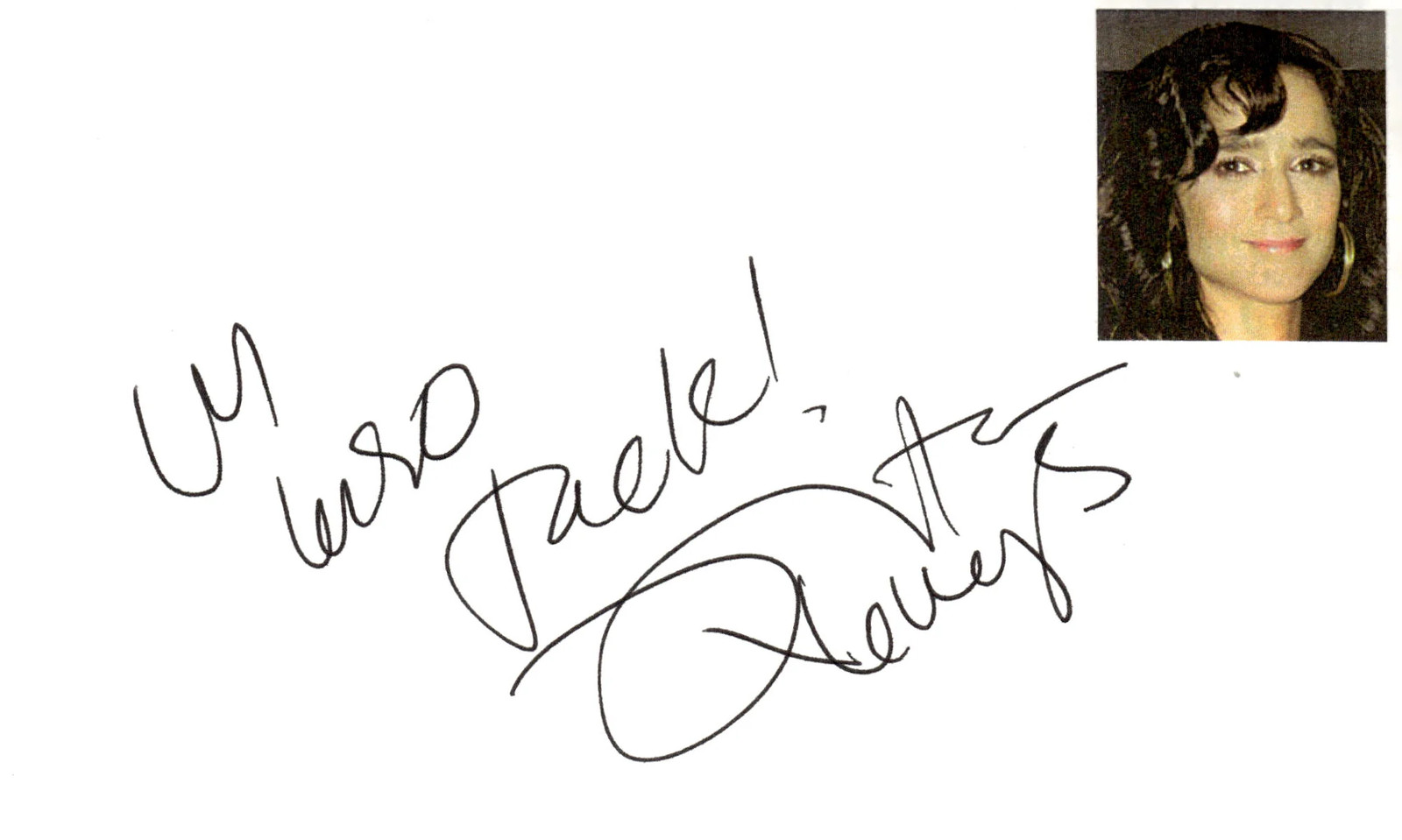 Julieta Venegas Signed Auto 3×5 Index Card Me Voy