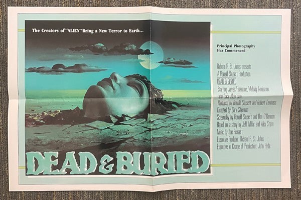 Dead and Buried 1981 Cult Horror Zombie Movie Original 22×15 Movie Poster