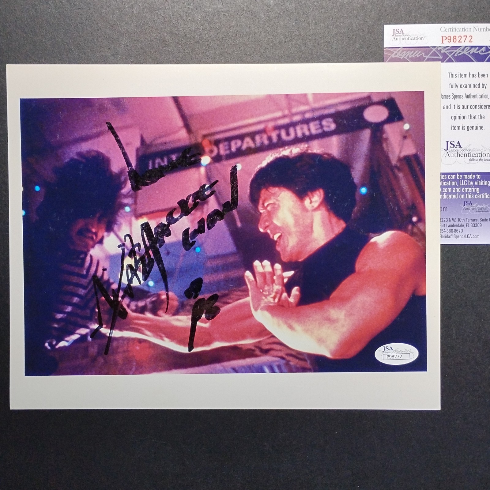 JACKIE CHAN Autographed 8×10 (JSA COA) Rumble In The Bronx