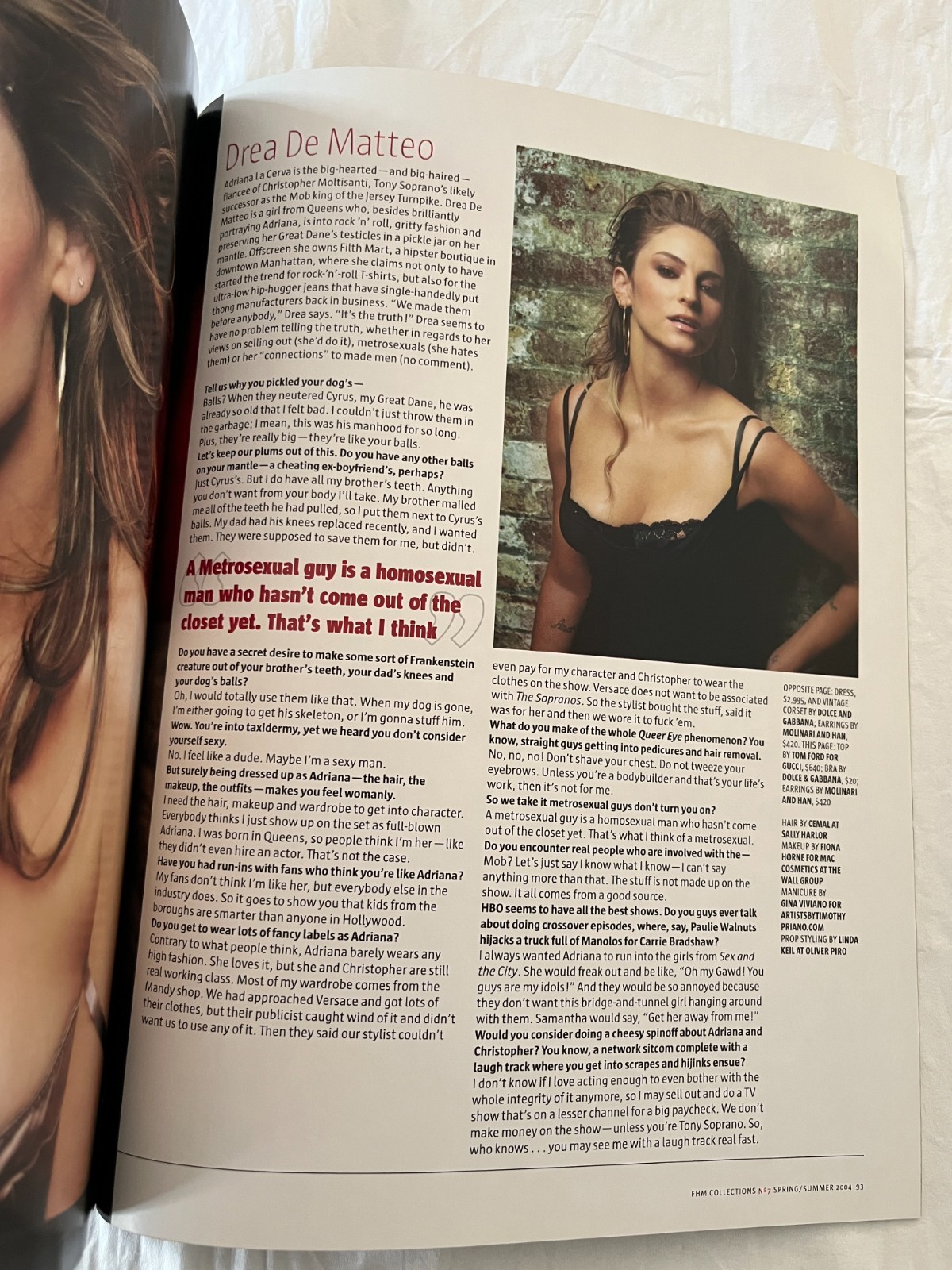FHM Spring/Summer Collections Michael Imperioli and Drea De Matteo