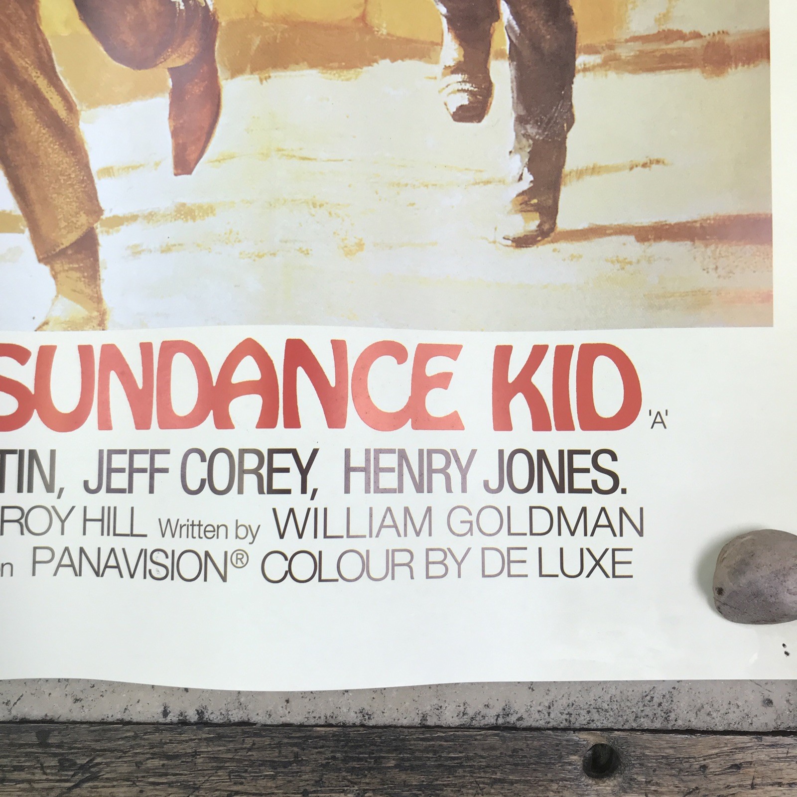 Vintage BUTCH CASSIDY AND SUNDANCE KID POSTER 26” x 36” 20th Fox Paul Movie