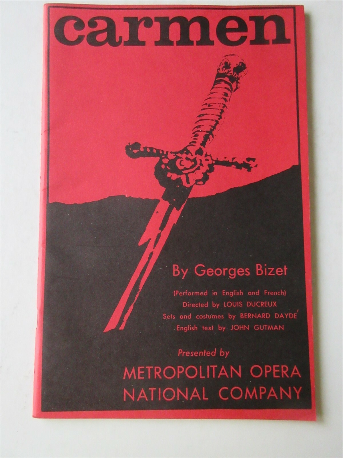 Carmen Georges Bizet Metropolitan Opera Libretto 1965