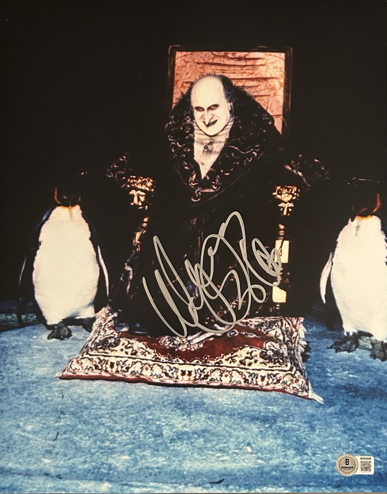Danny DeVito The Penguin Signed 11×14 Batman Returns Autograph Beckett BAS COA