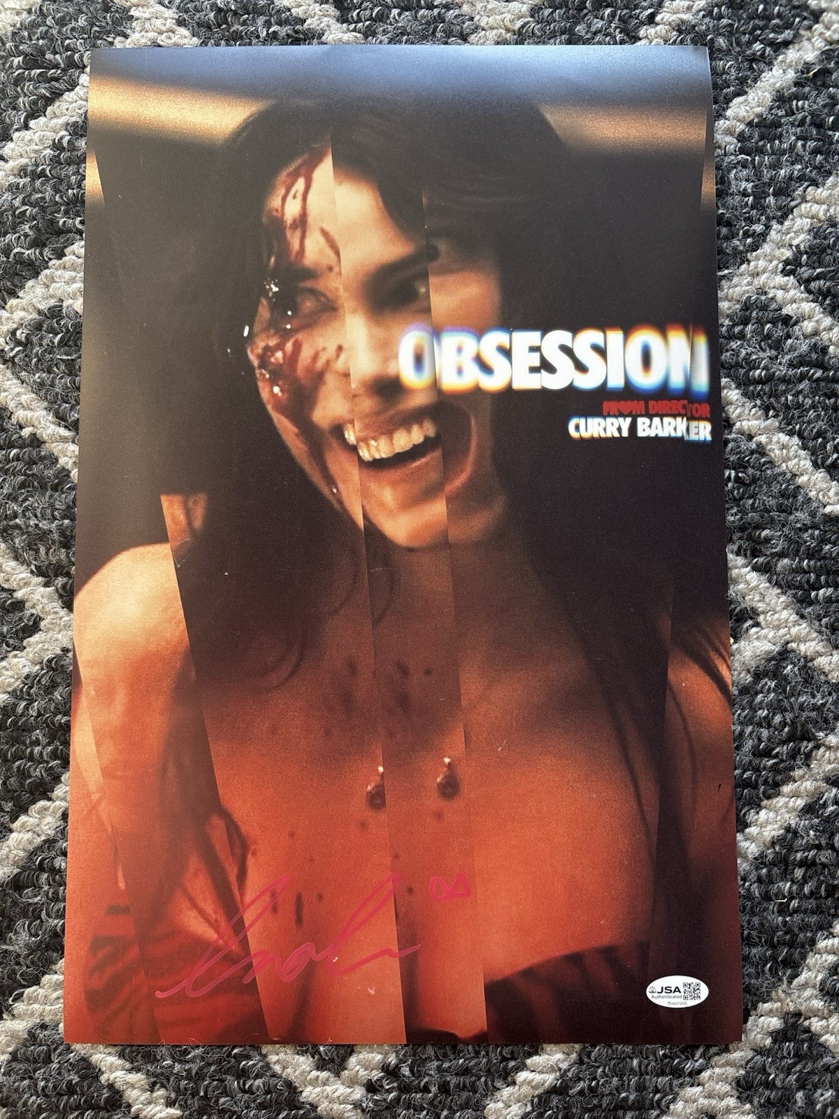 Inde Navarrette Signed Obsession 11×17 Poster Autograph JSA