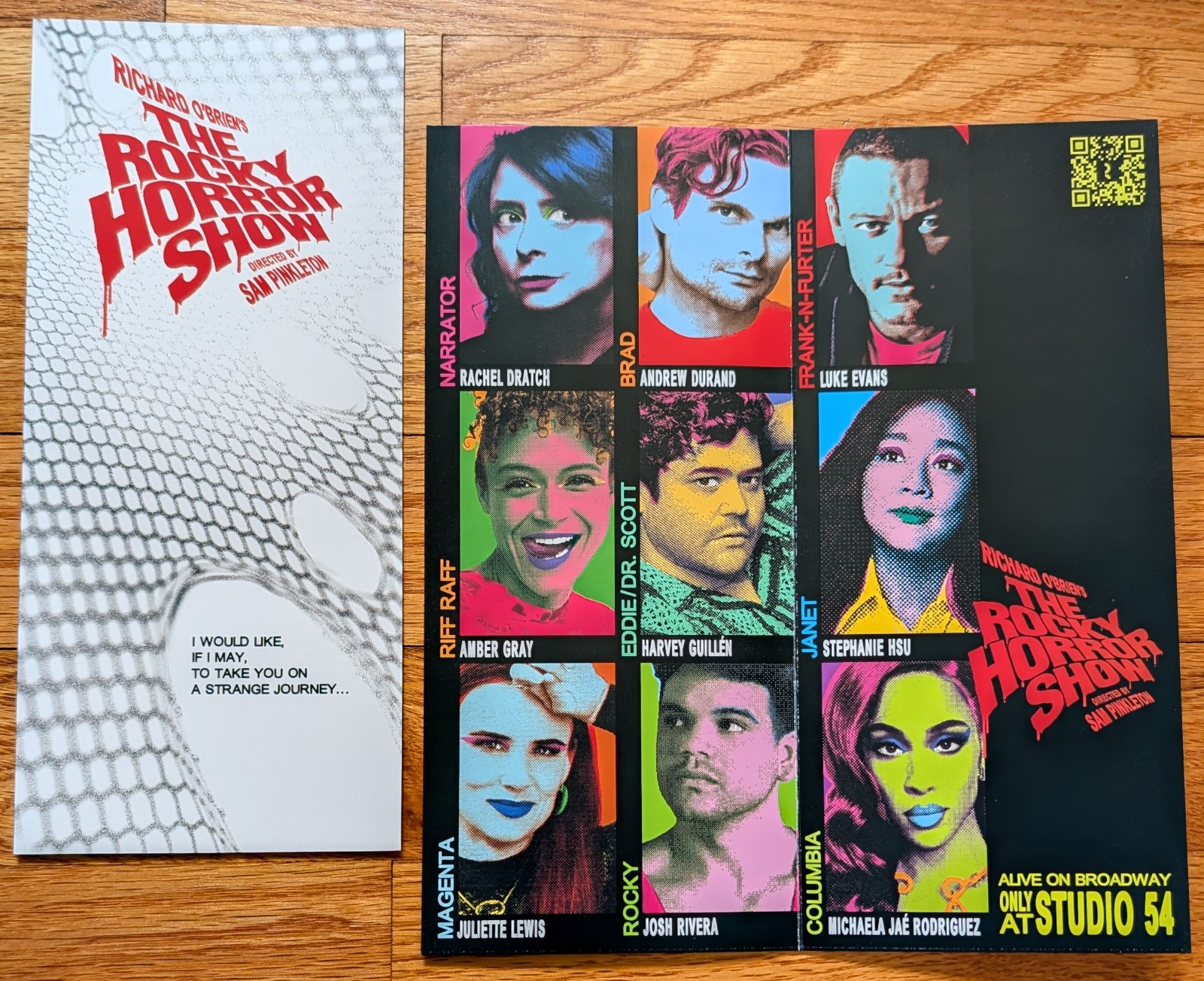 The Rocky Horror Show Broadway Bi-Fold Advertising Flyer Pamphlet 2026