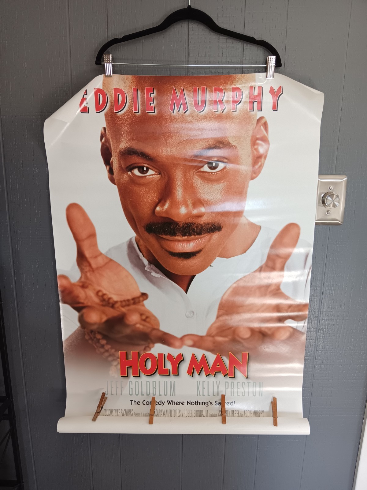 POSTER Vintage 1998 Holy Man Movie Poster Promo Eddie Murphy Comedy 26×40