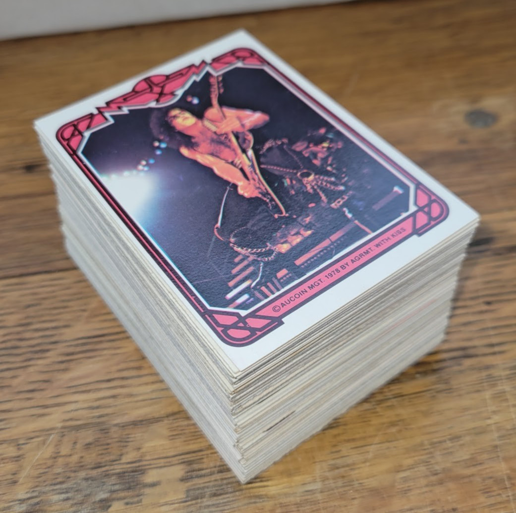 KISS – 1978 Donruss Series 1 complete set + 44 variations (110 cards) EM/NM/MT