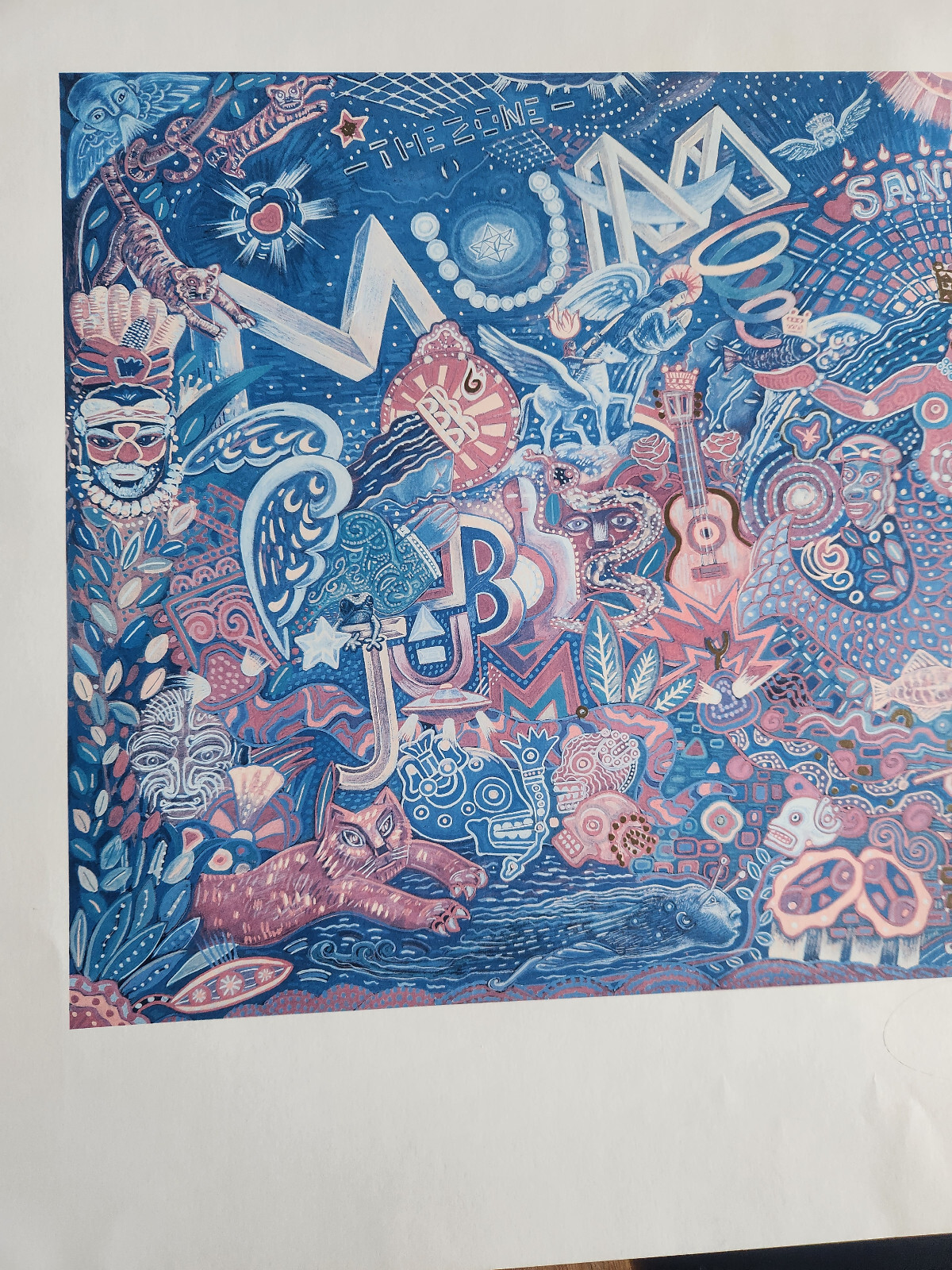 Carlos Santana Signed “Mumbo Jumbo” Limited Edition Lithoghraph