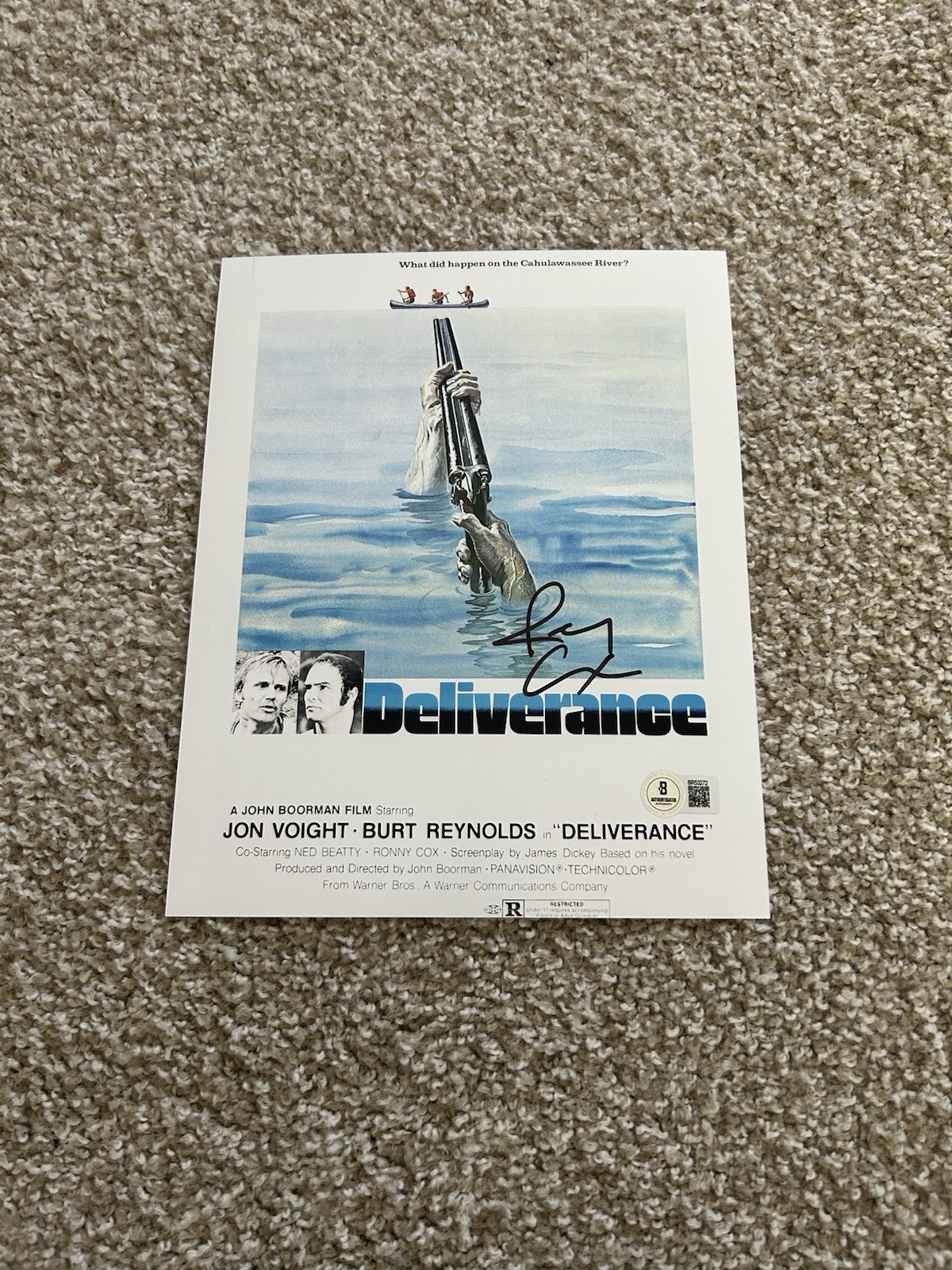 RONNY COX Signed Autographed 8×10 Photo DELIVERANCE COOL BAS BECKETT D