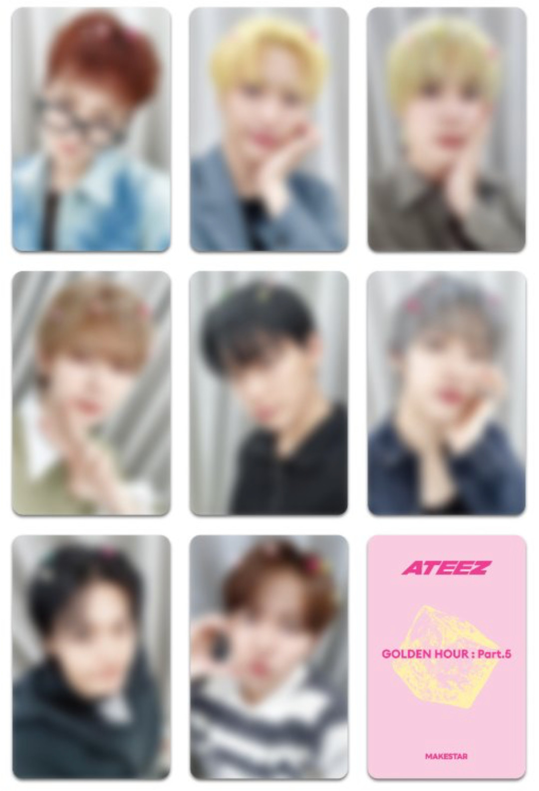 presale [ATEEZ] GOLDEN HOUR : Part.5 MAKESTAR LUCKY DRAW Photocard