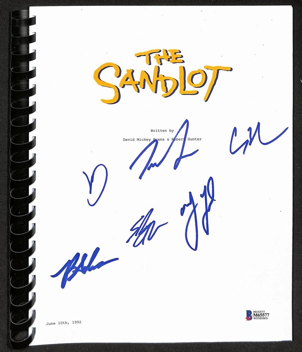 “The Sandlot” Movie Script Signed by (6) Cast Members Beckett 208953