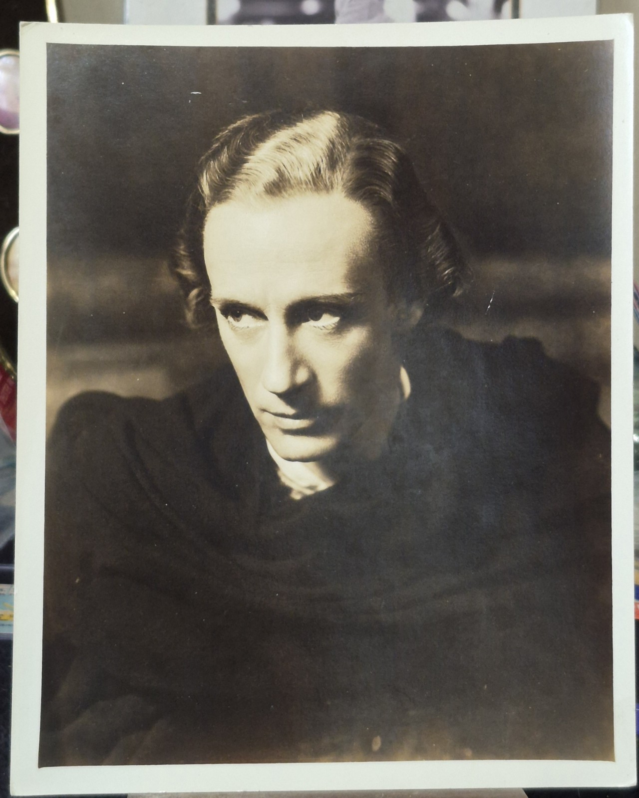 Original 1936 Silver Gelatin Photo Leslie Howard Hamlet Vandamm Studio Stamp NYC