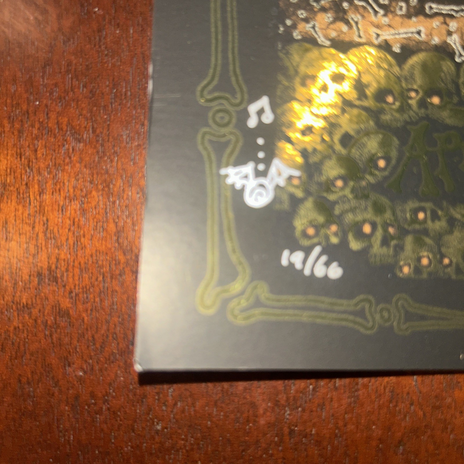 EMEK Orange Gold QOTSA Foil Poster Portland 21/66 With Extra Art/love From Emek