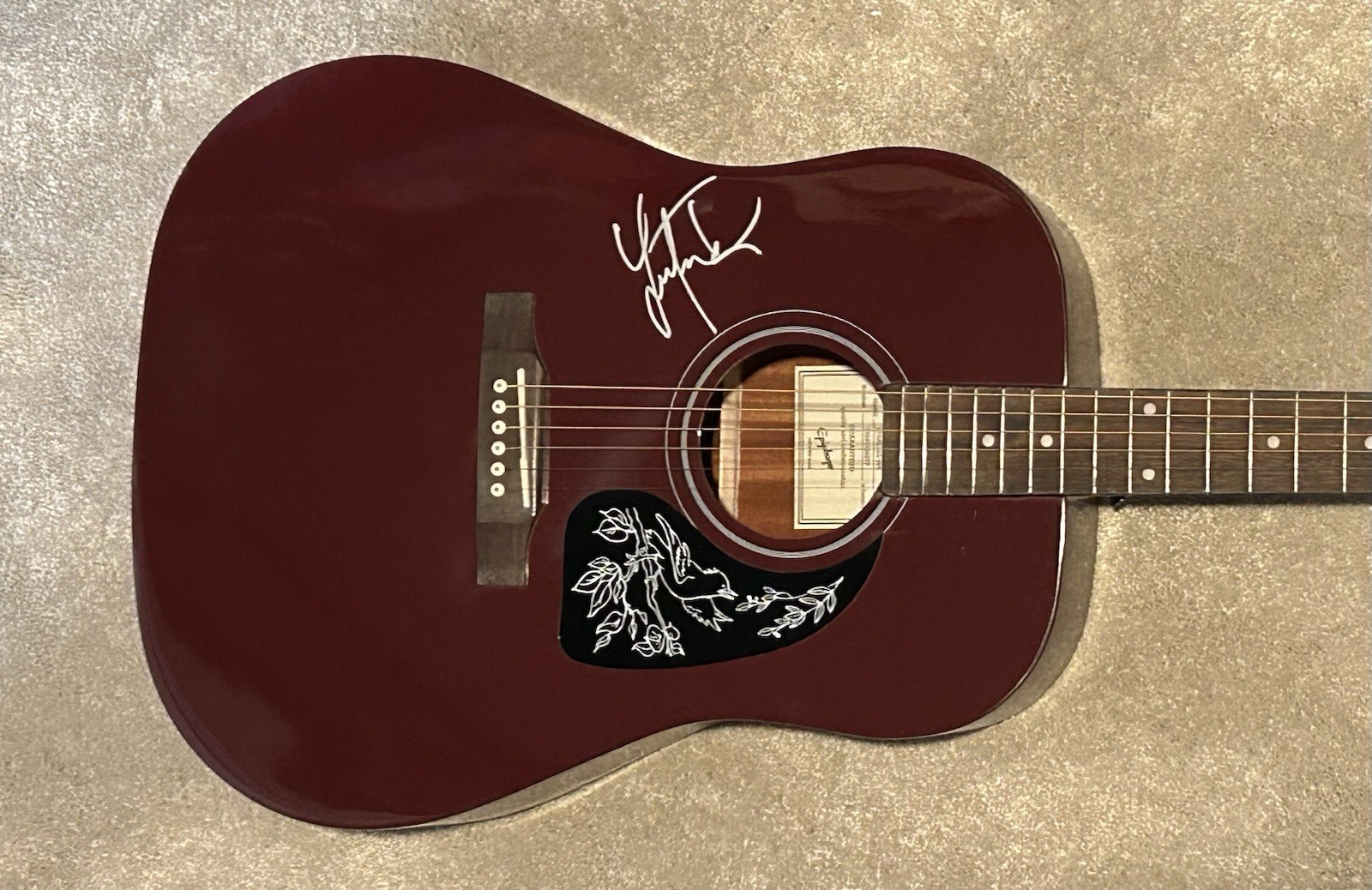 Lukas Nelson Signed Guitar Autographed Epiphone Acoustic