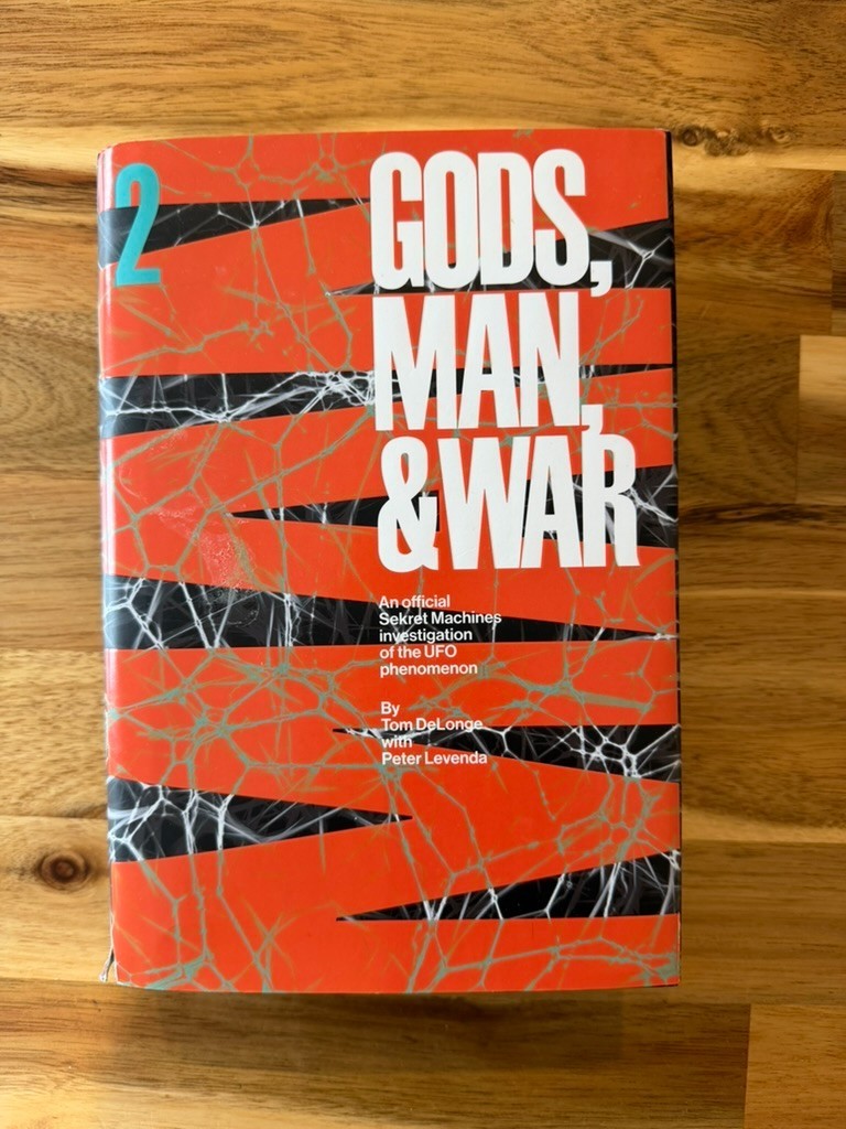 Tom DeLonge Signed Gods, Man & War Sekret Machines Bookplate Hardcover blink-182