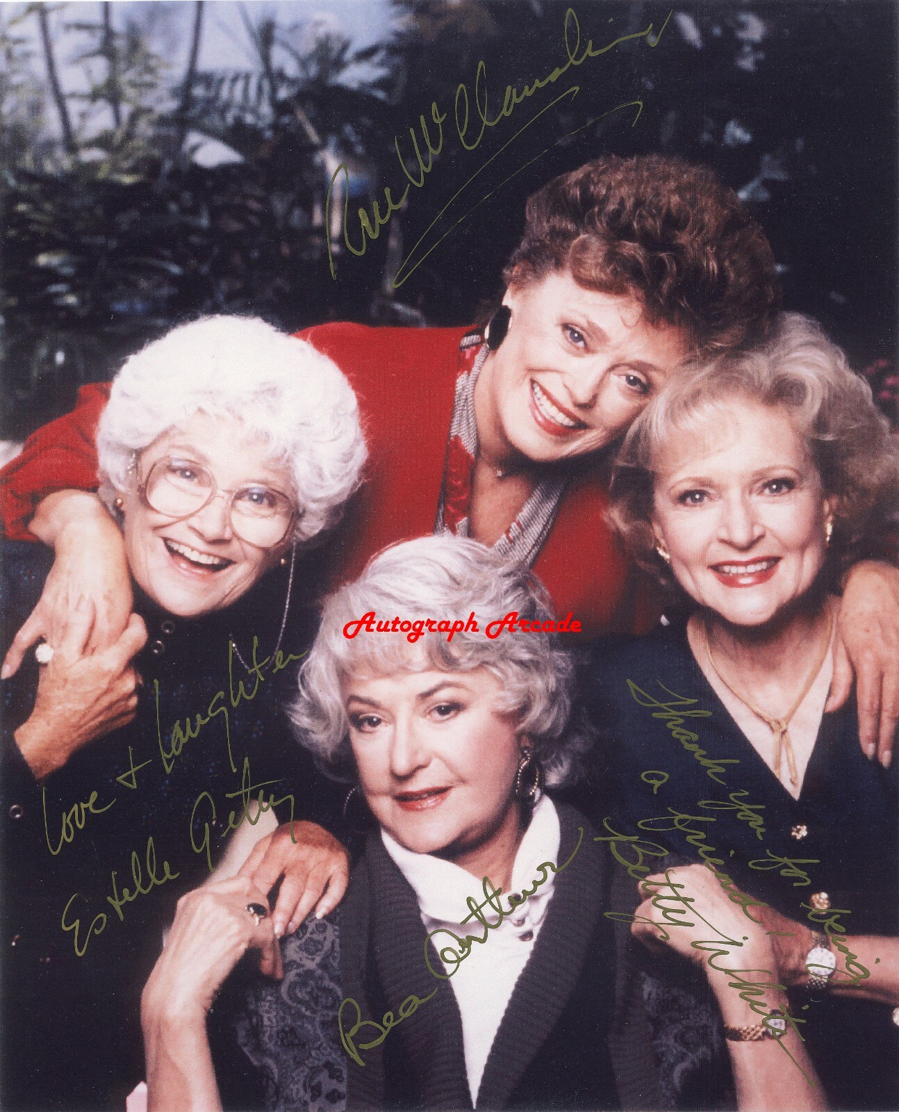 THE GOLDEN GIRLS White Arthur Rue Cast Signed Autographed Reprint 8×10 Photo