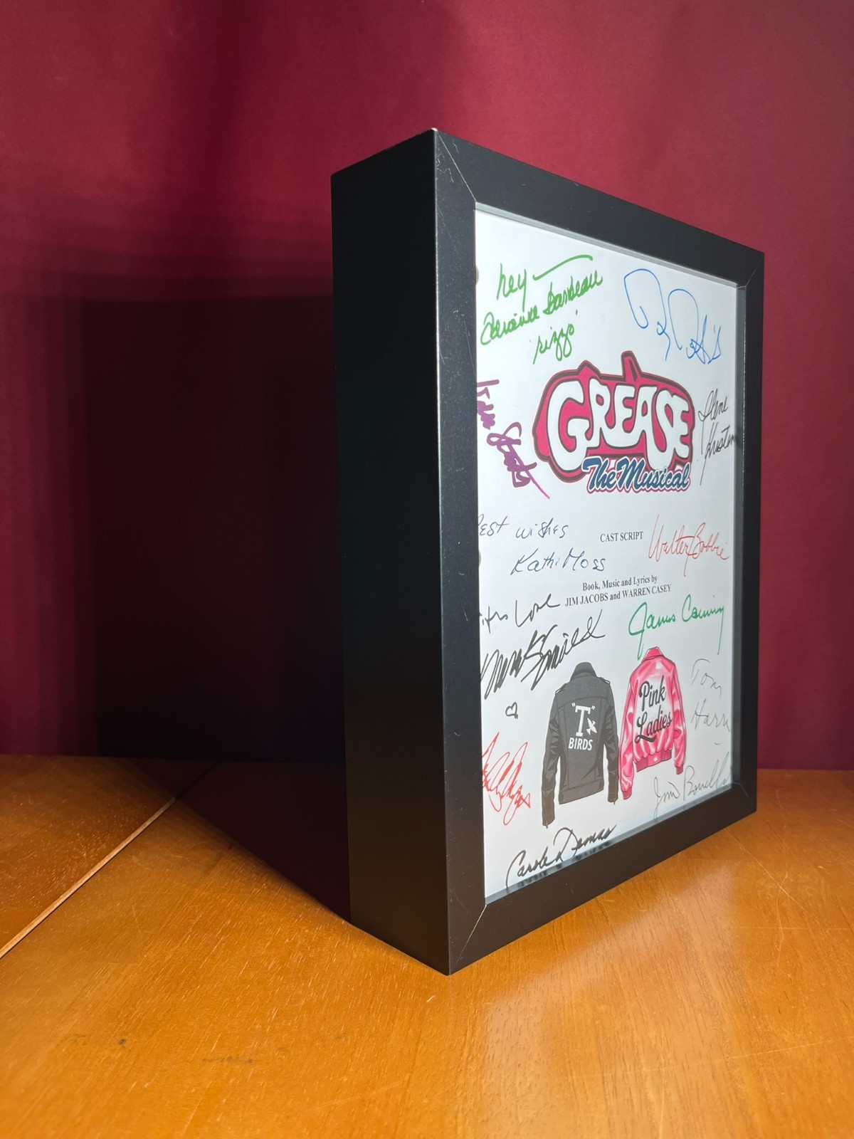Grease: The Musical Script Signed- Autograph Reprints- Grease Broadway Musical