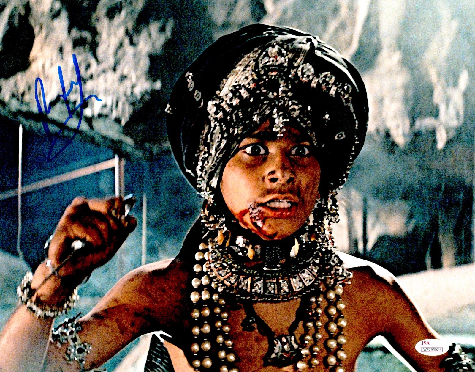 RAJ SINGH Signed INDIANA JONES 11×14 Photo TEMPLE OF DOOM Autograph JSA COA Cert