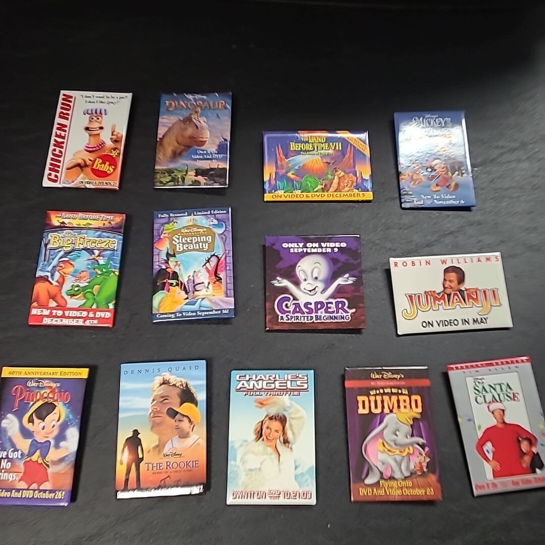Blockbuster Movie Promotional Pin Movie Rectangular Lot of 13