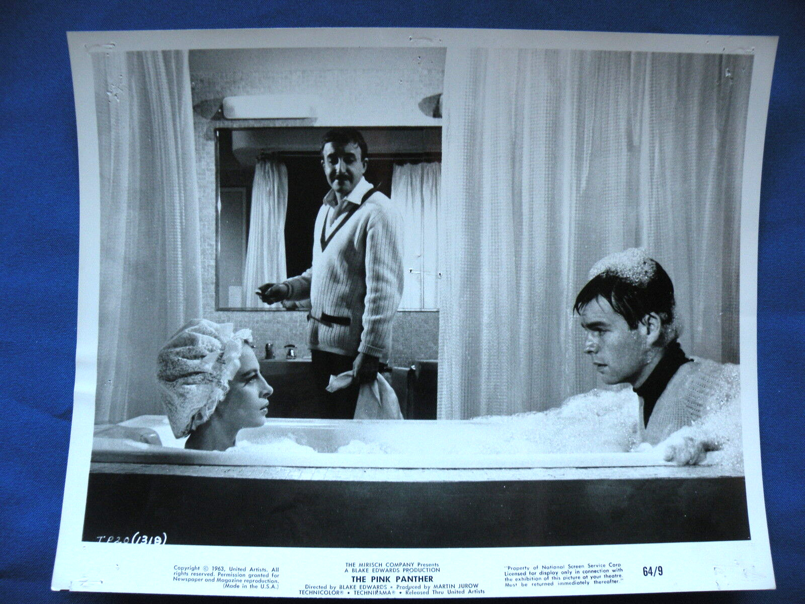 Blake Edwards The Pink Panther Peter Sellersphoto 8X10 B&W 64/9 #TP20 (1318)