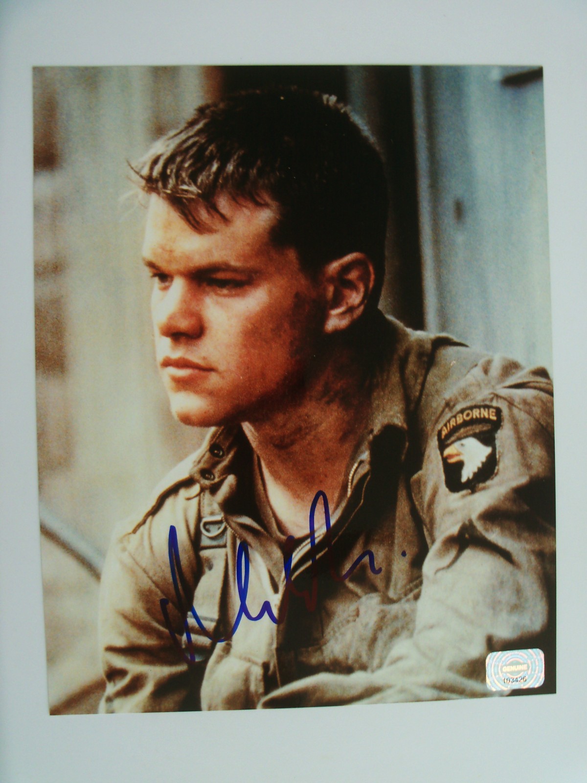 MATT DAMON Signed Autographed 8X10 Photo W/ Hologram/Serial #