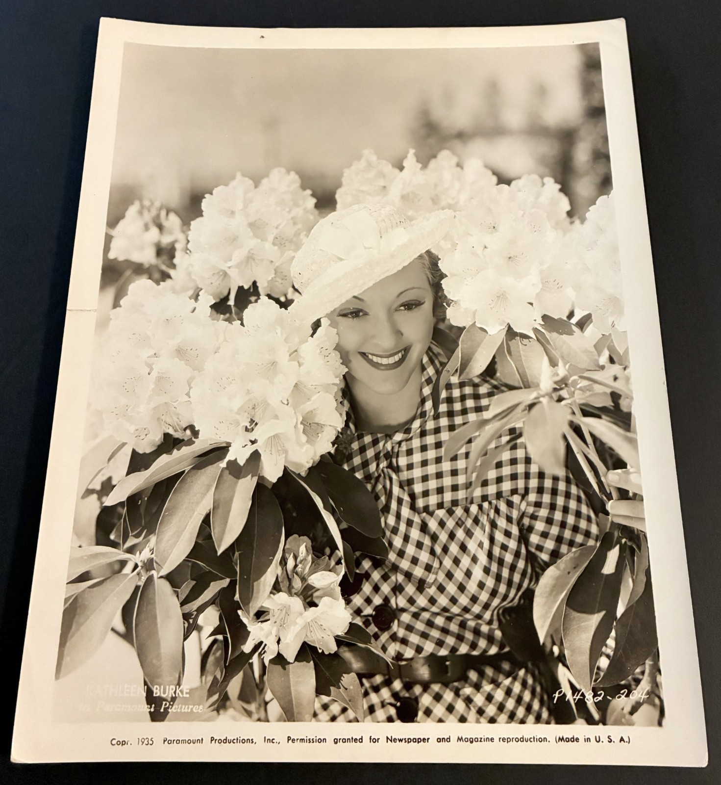 1935 KATHLEEN BURKE PARAMOUNT STUDIO MOVIE STAR PUBLICITY PHOTO