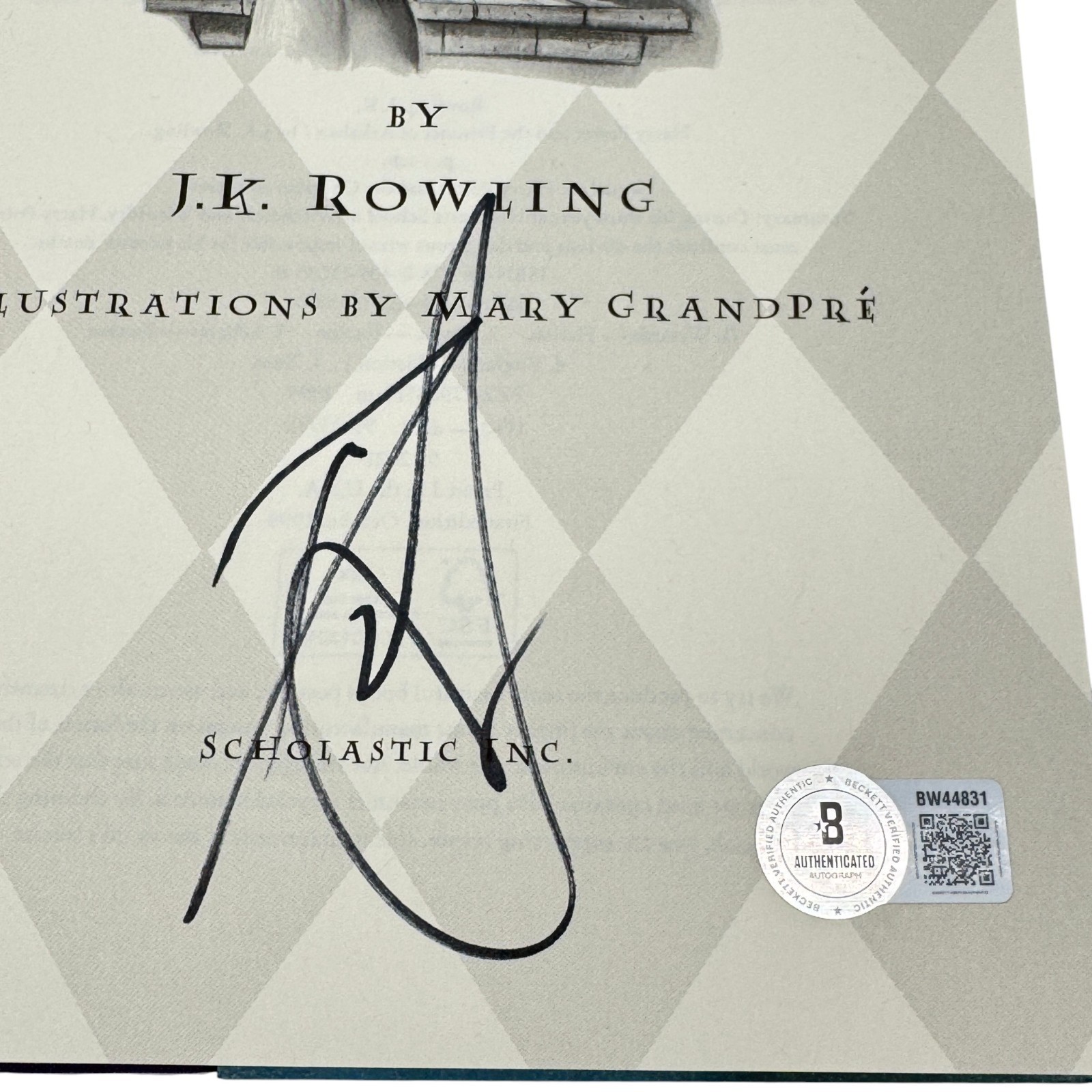Daniel Radcliffe Signed Harry Potter Prisoner of Azkaban Book Beckett Authentic