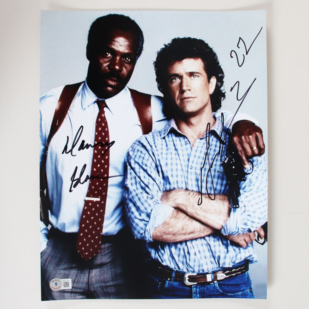 Mel Gibson & Danny Glover Signed Photo 11×14 Lethal Weapon – COA BAS