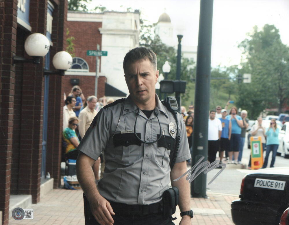 SAM ROCKWELL SIGNED 11X14 PHOTO THREE BILLBOARDS MISSOURI AUTOGRAPH BECKETT 2
