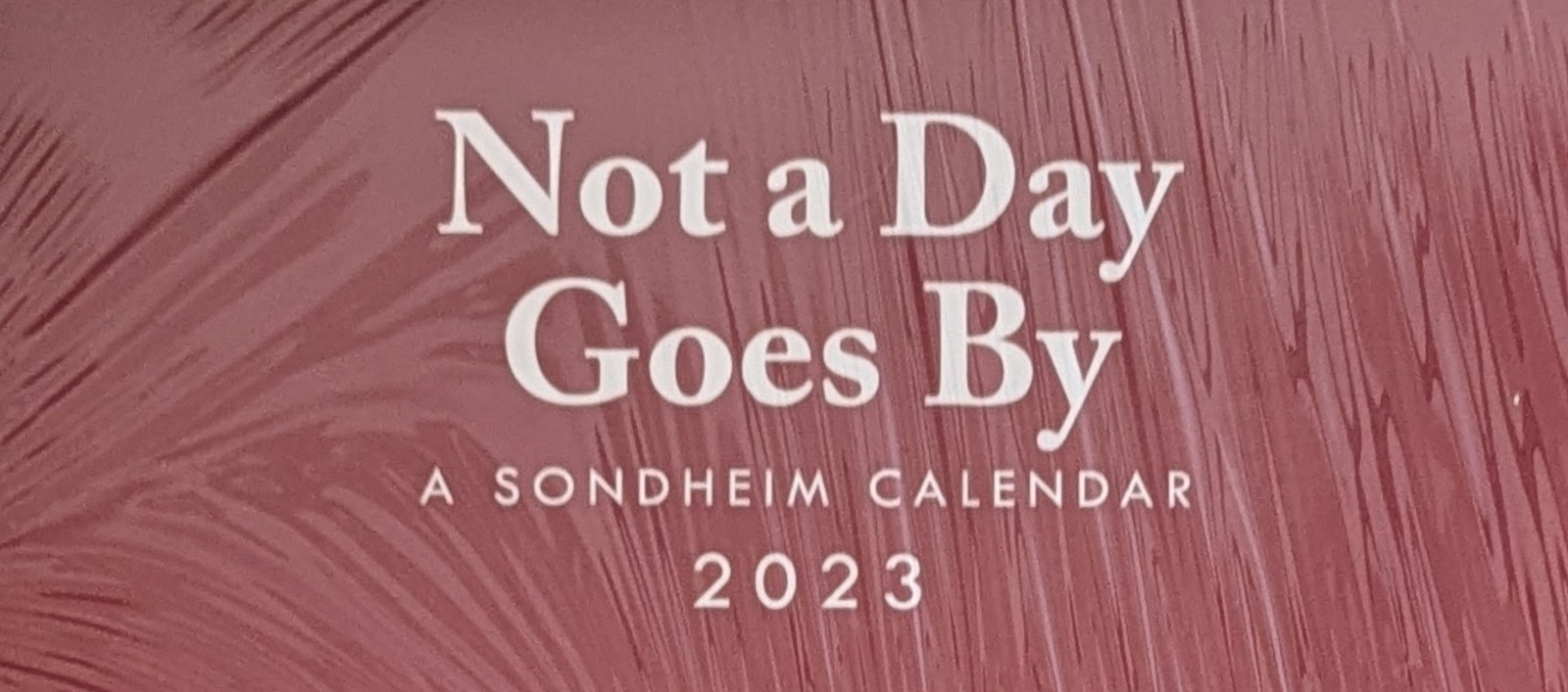 Playbill’s Sondheim Memorial 2023 Wall Calendar 14 Playbill Covers & Notes Mint