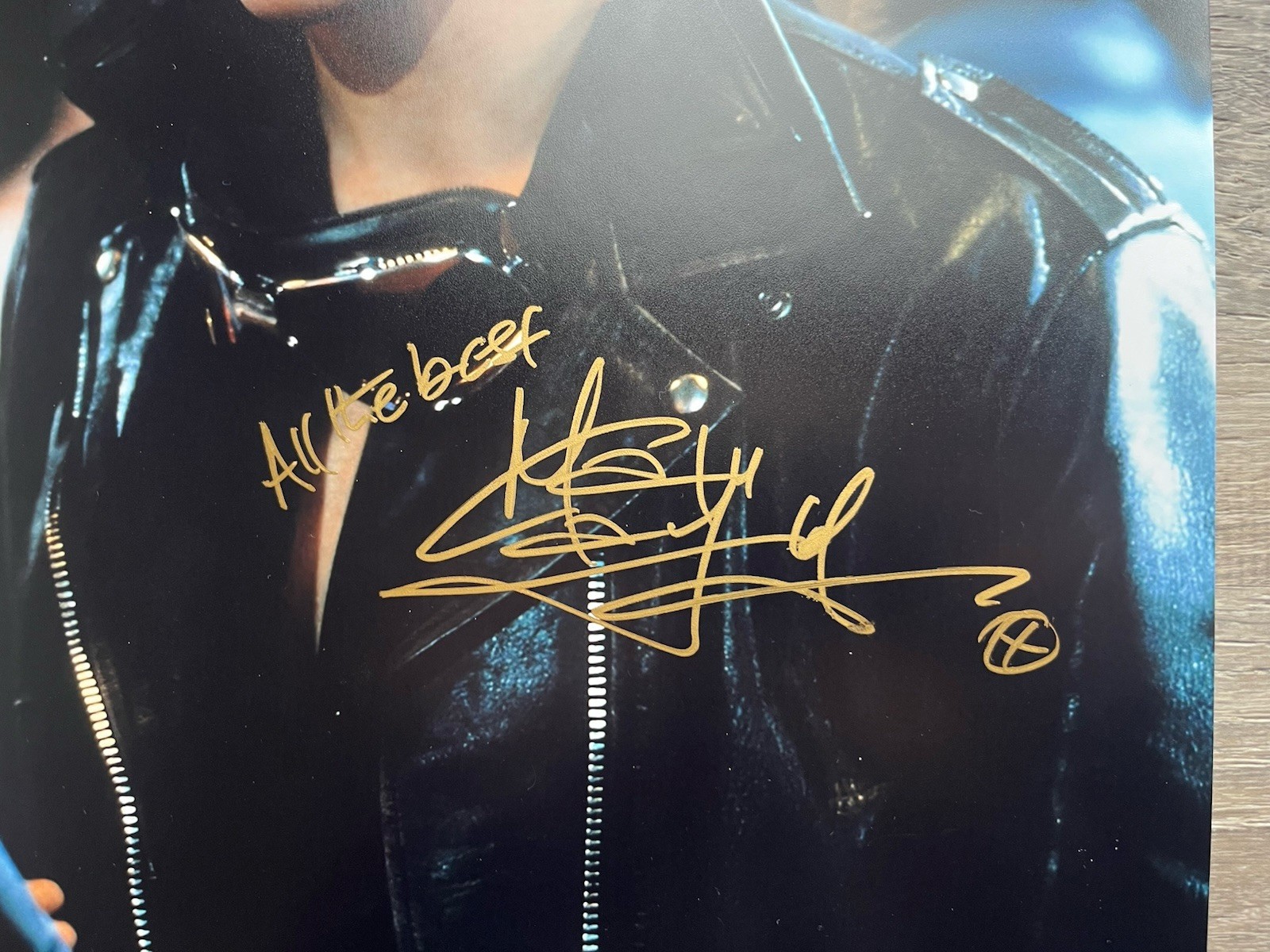 Maxwell Caulfield Signed Michael Carrington 11×14 Photo Beckett COA Grease 2