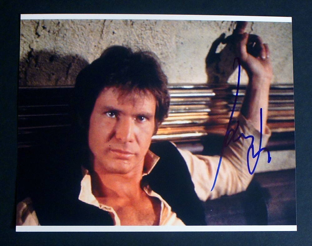 HARRISON FORD SIGNED & JSA Certified 8×10 Star Wars Han Solo Photo