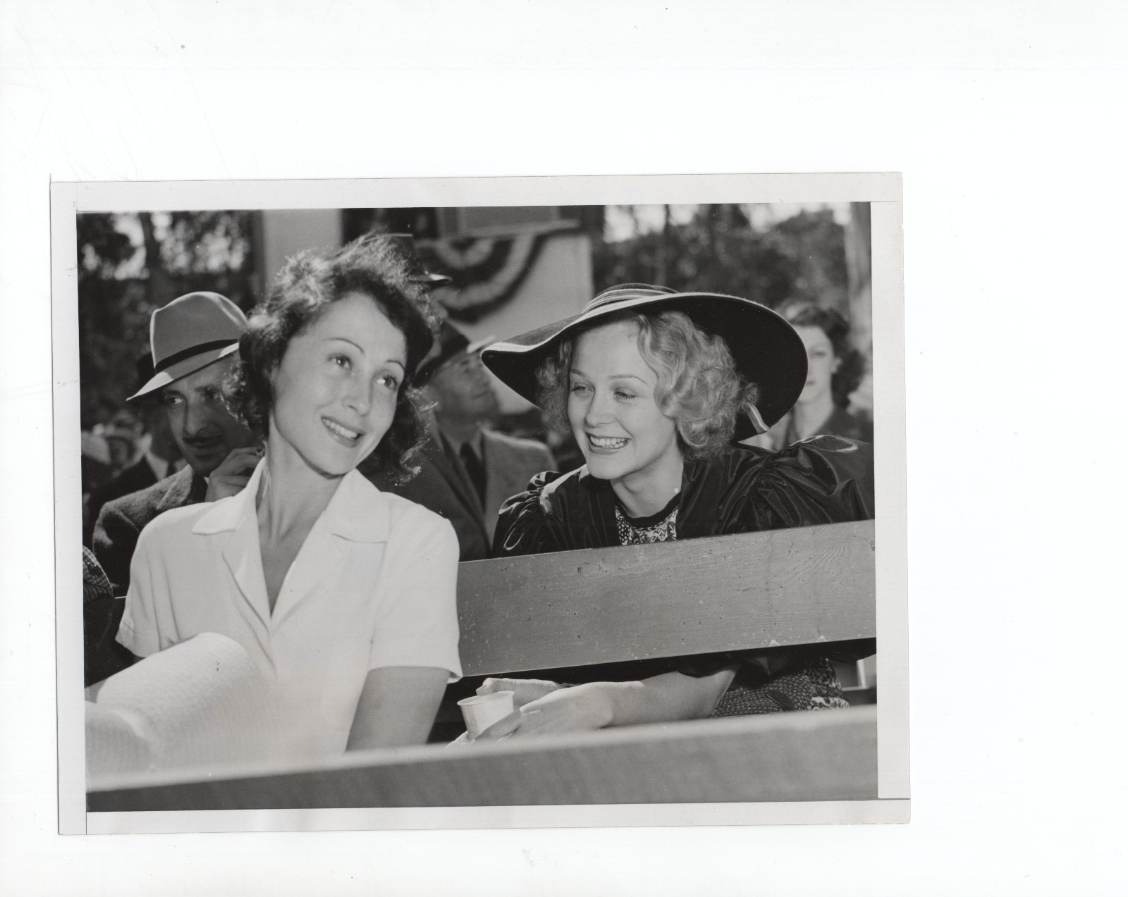 Luise Ranier Gloria Stuart Candid at Polo Game Orig 1937 6.25×8 ACME Photo