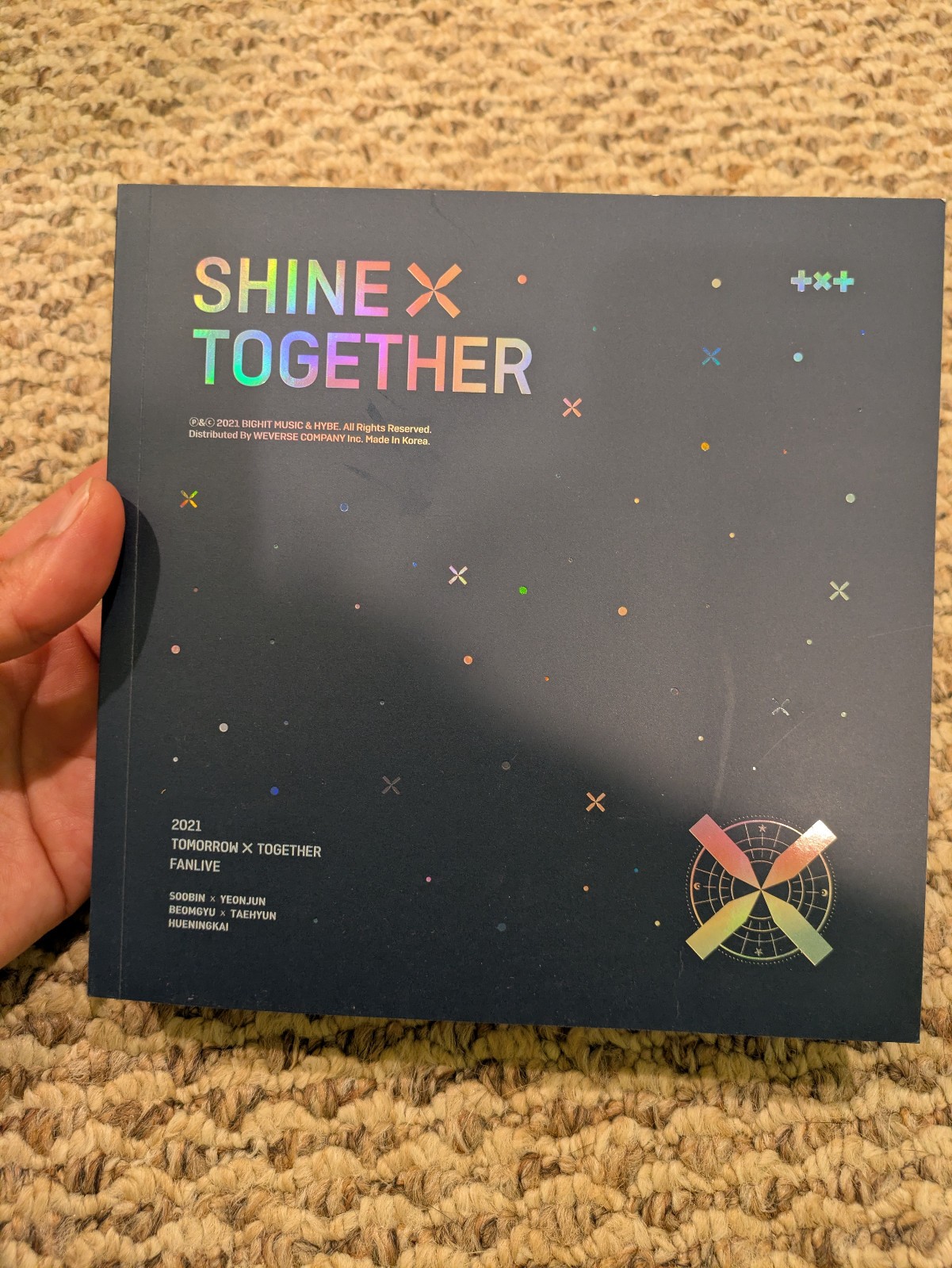 TXT Shine x Together 2021 Fanlive DVD Photobook only US SHIP