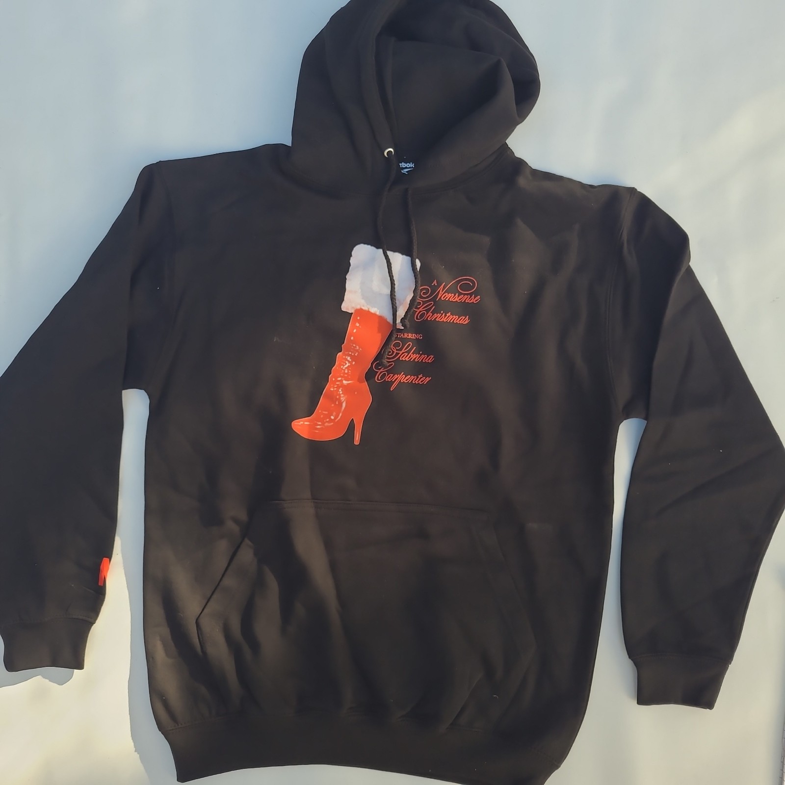 Sabrina Carpenter A Nonsense Christmas Special Black Hoodie Sweatshirt Size M