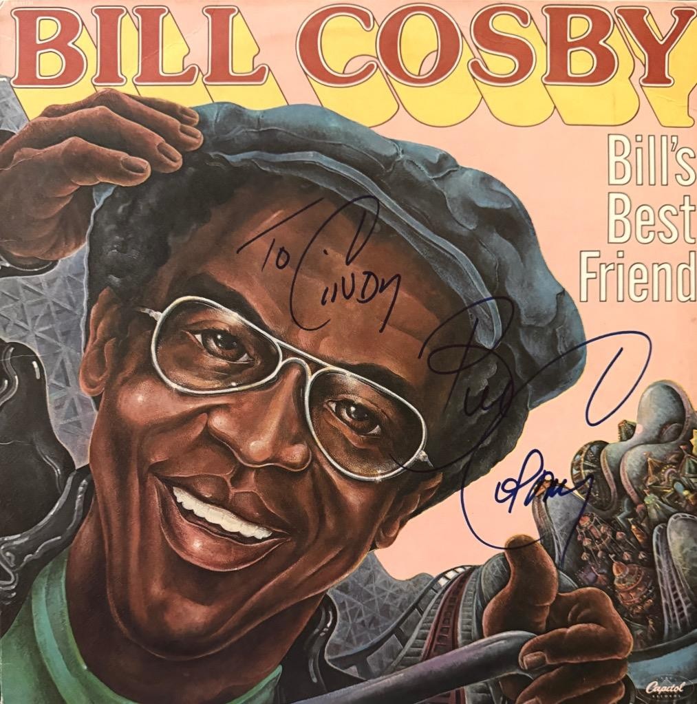 BILL COSBY HAND SIGNED AUTOGRAPH LP ALBUM “BILLS BEST FRIEND”I