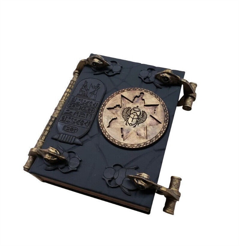 Book of The Dead The Mummy Prop with Key Can Be Opened Book Box Resin Replica