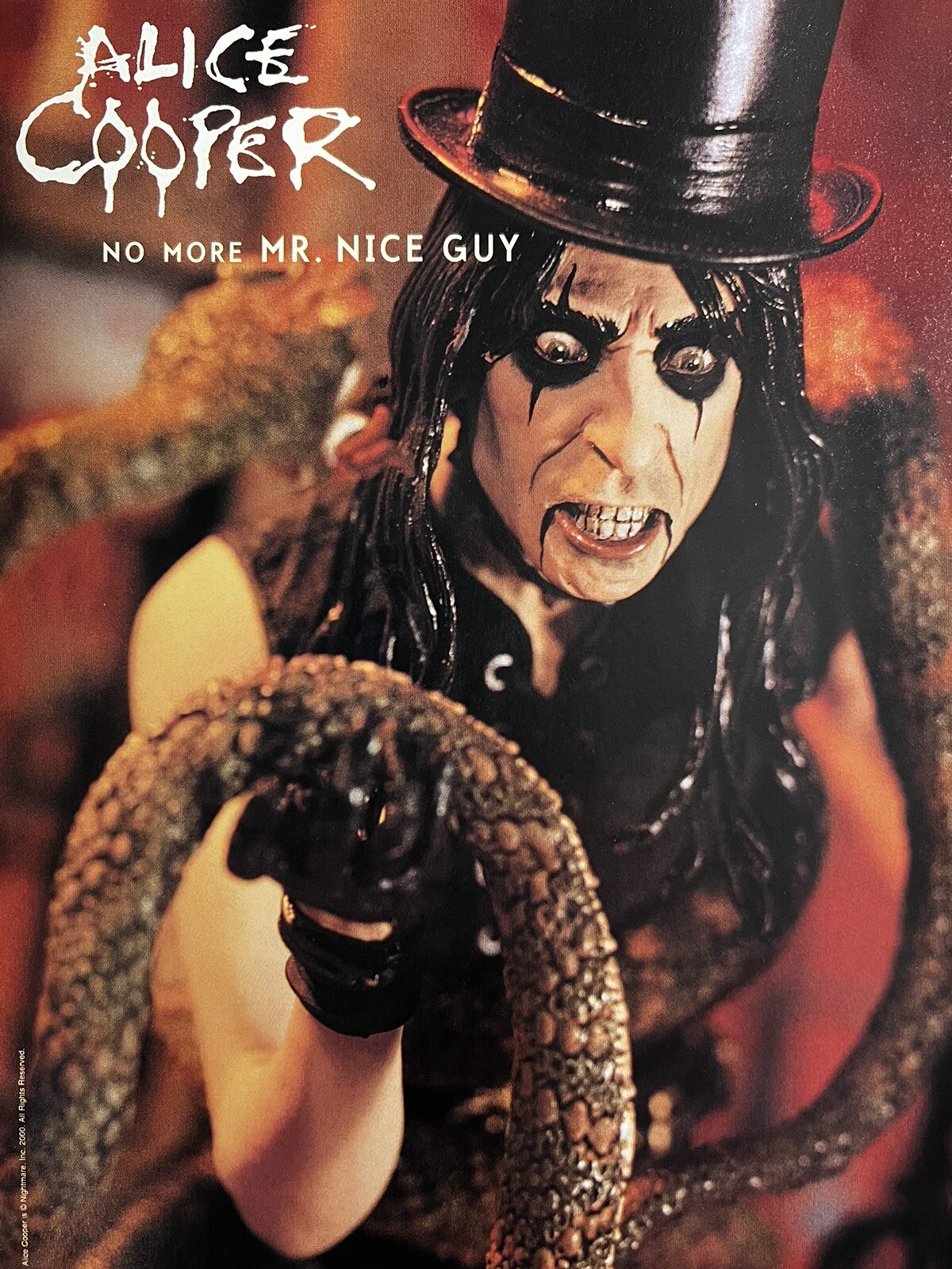 2000 McFarlane Figures Print Ad 18x26cm- ALICE COOPER No More Mr Nice Guy TOY01