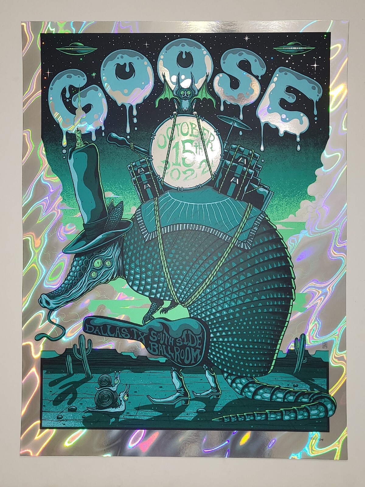 Goose The Band Poster Dallas, TX FOIL Num x/125 2022 Official Print Mazza