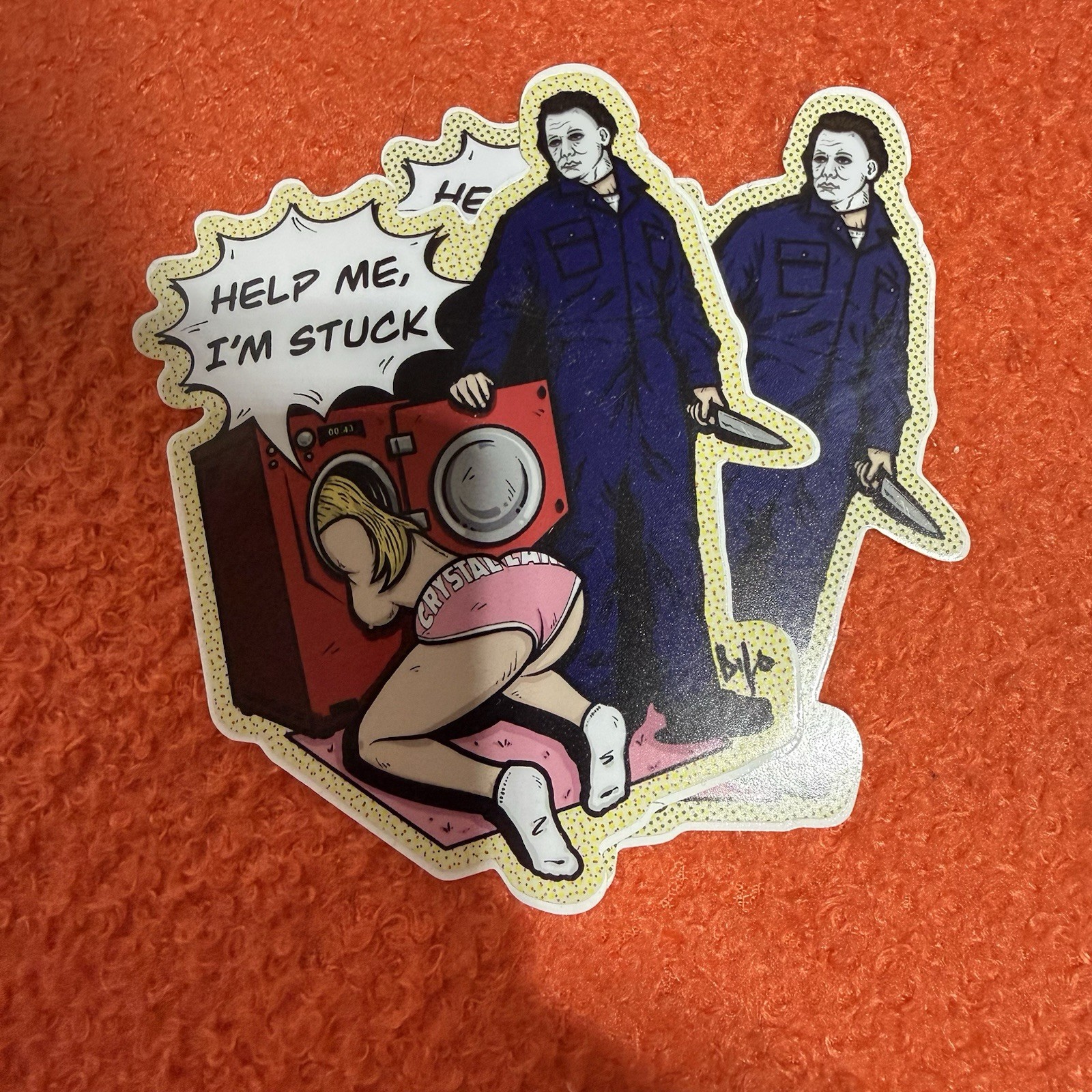 Michael Myers Sticker Set (2) Stickers Sexy Girl Funny Spoof