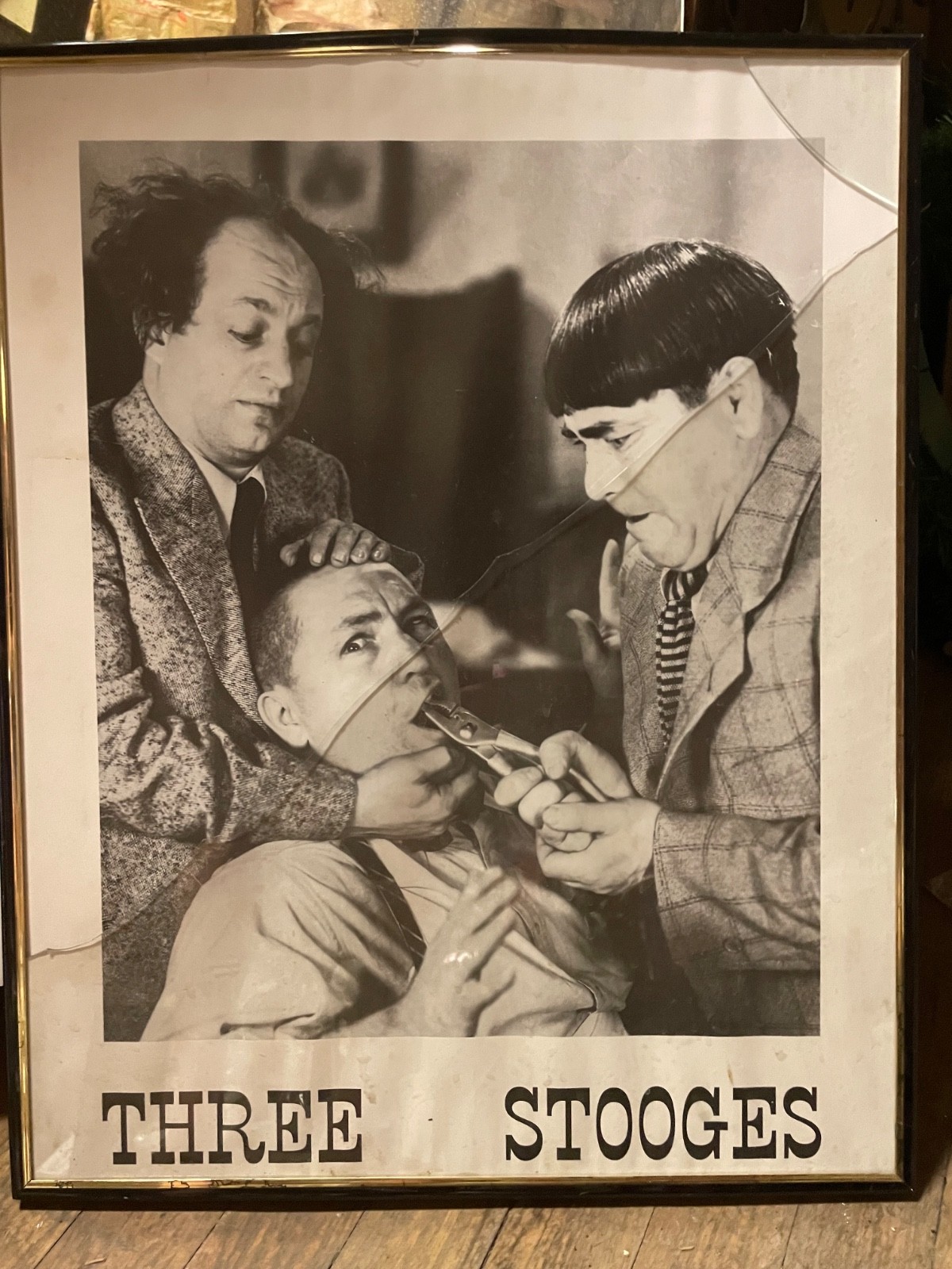 24 x 36 poster of Three Stooges “Plier!” 1941 An Ache in Every Stake