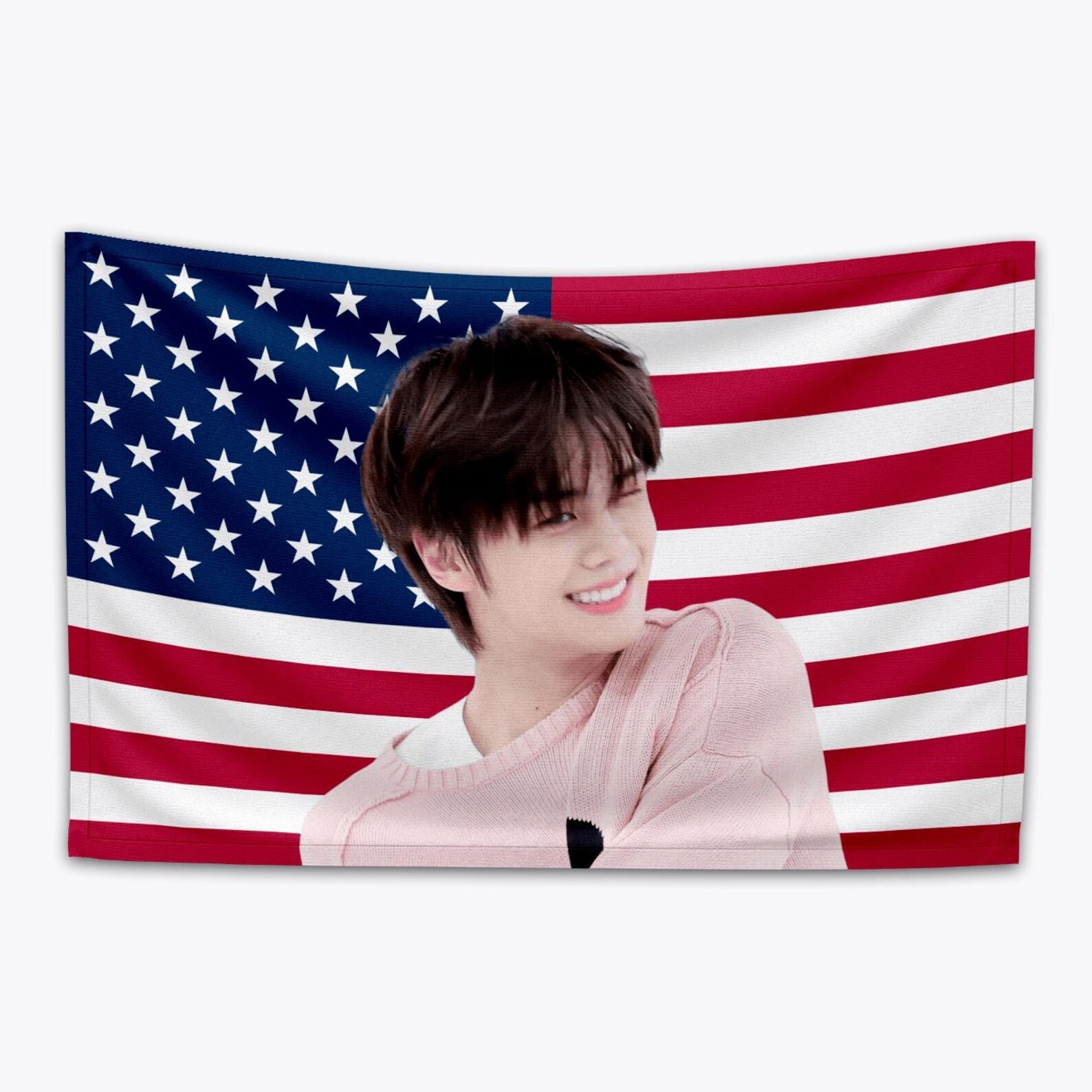 AND2BLE ZB1 KIM GYUVIN American Kpop Flag Wall Tapestry Concert Merch Gift K69