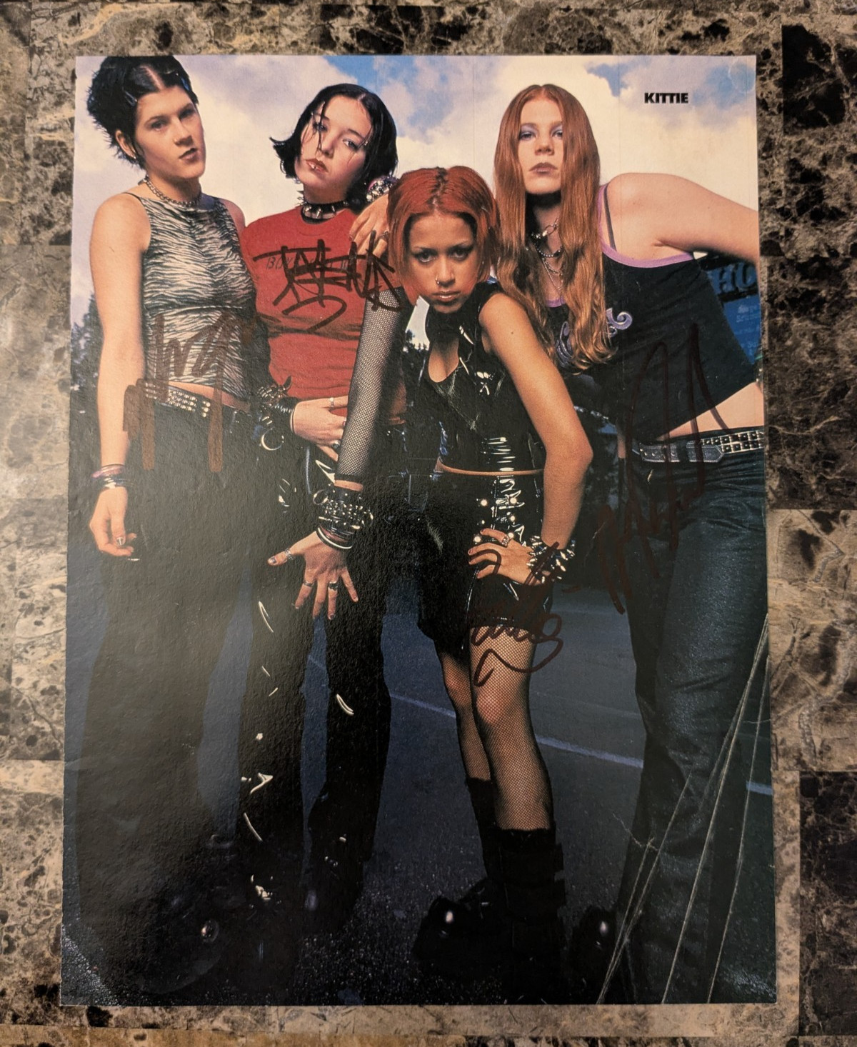 Kittie Signed Autographed Photo Spit Era Morgan Mercedes Fallon Talena RARE