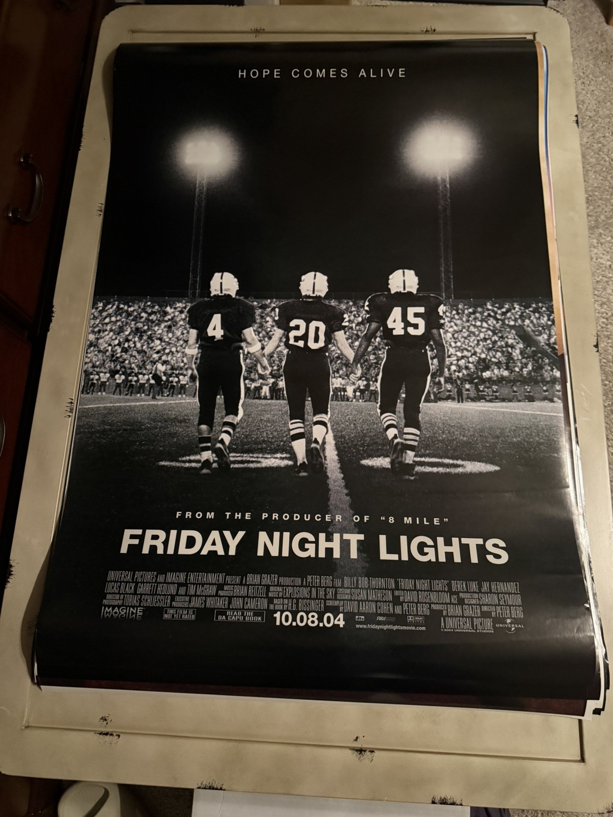 Friday Night Lights – original DS movie poster RARE 27×40 2004 Football Thorton