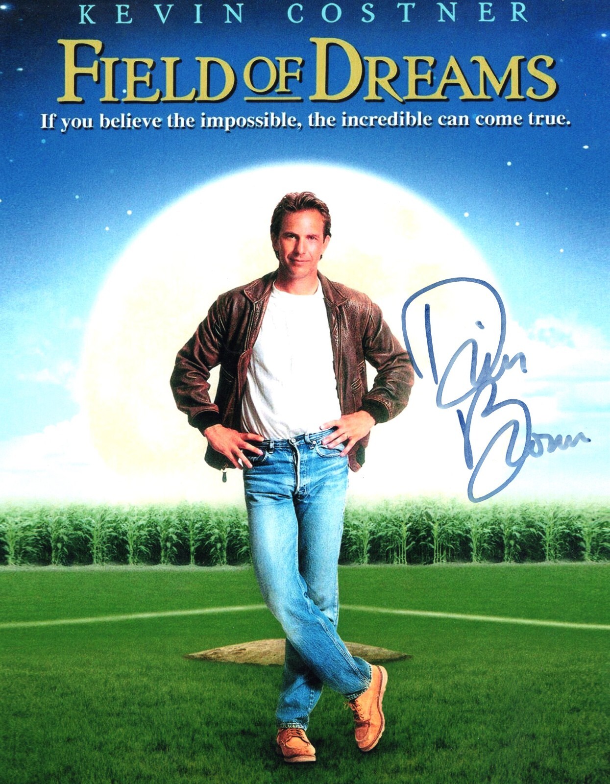 Dwier Brown Actor Hand Signed Autograph 8×10 Photo Field of Dreams Movie