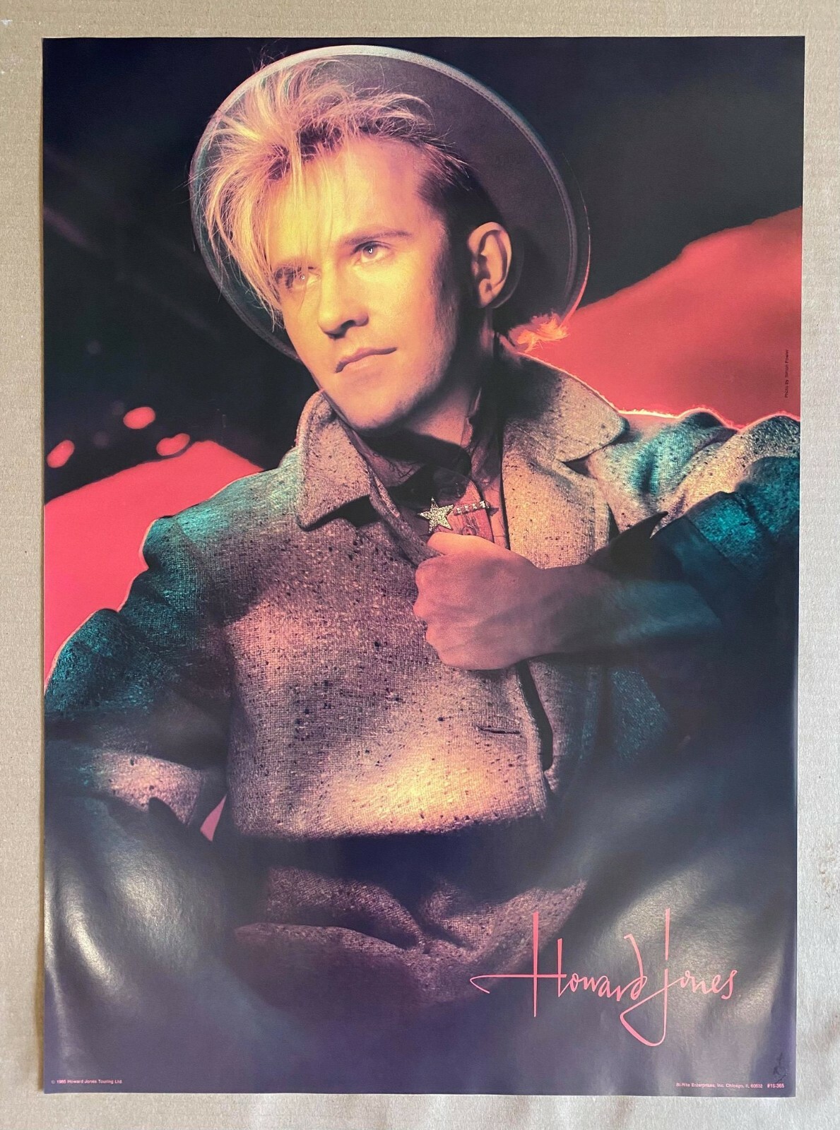 Vintage & Original 1985 Howard Jones 20″ x 28″ Bi-Rite Poster Unused Stock