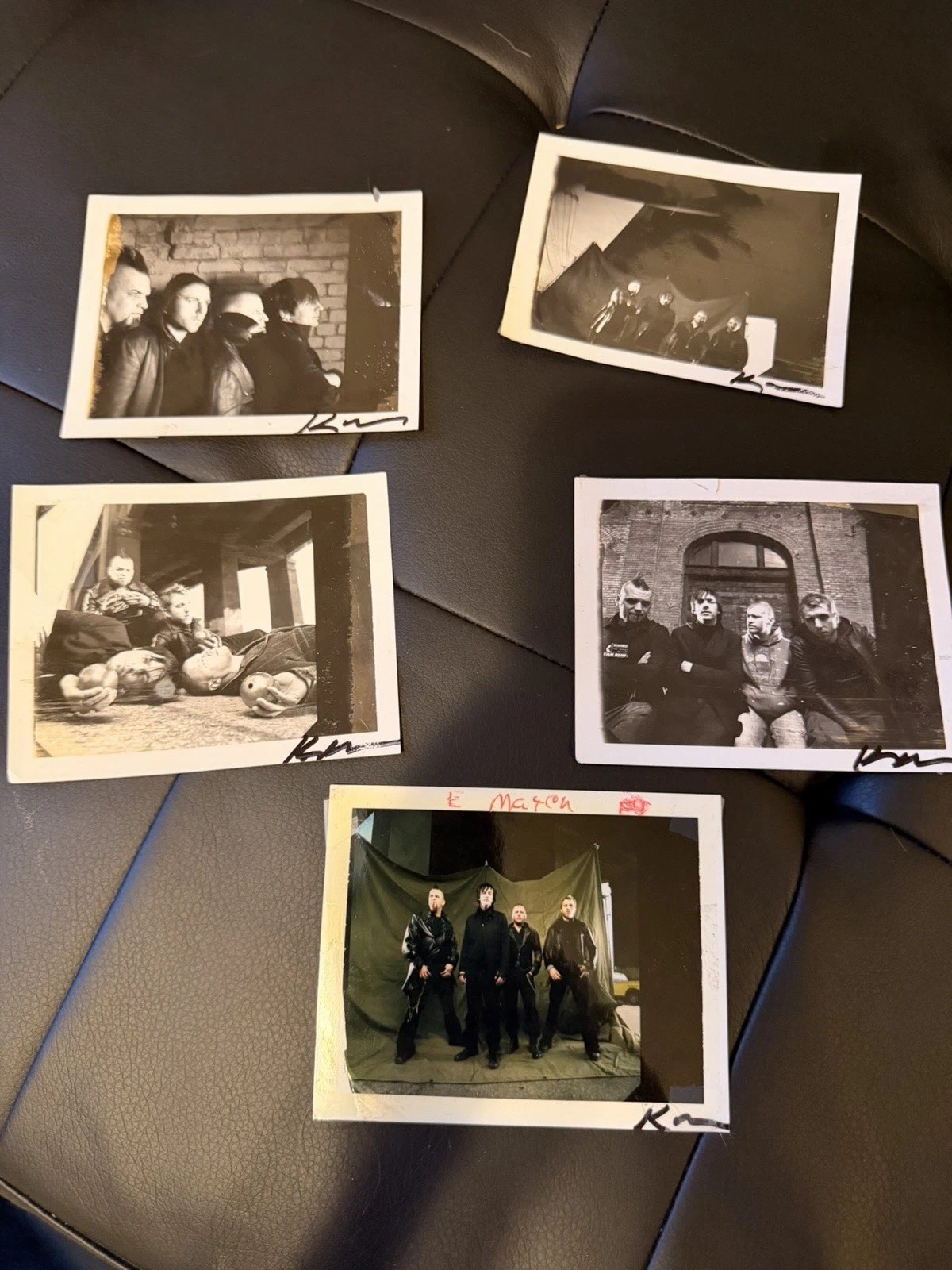Original Polaroids from Three Days Grace One X Photoshoot Dean Karr
