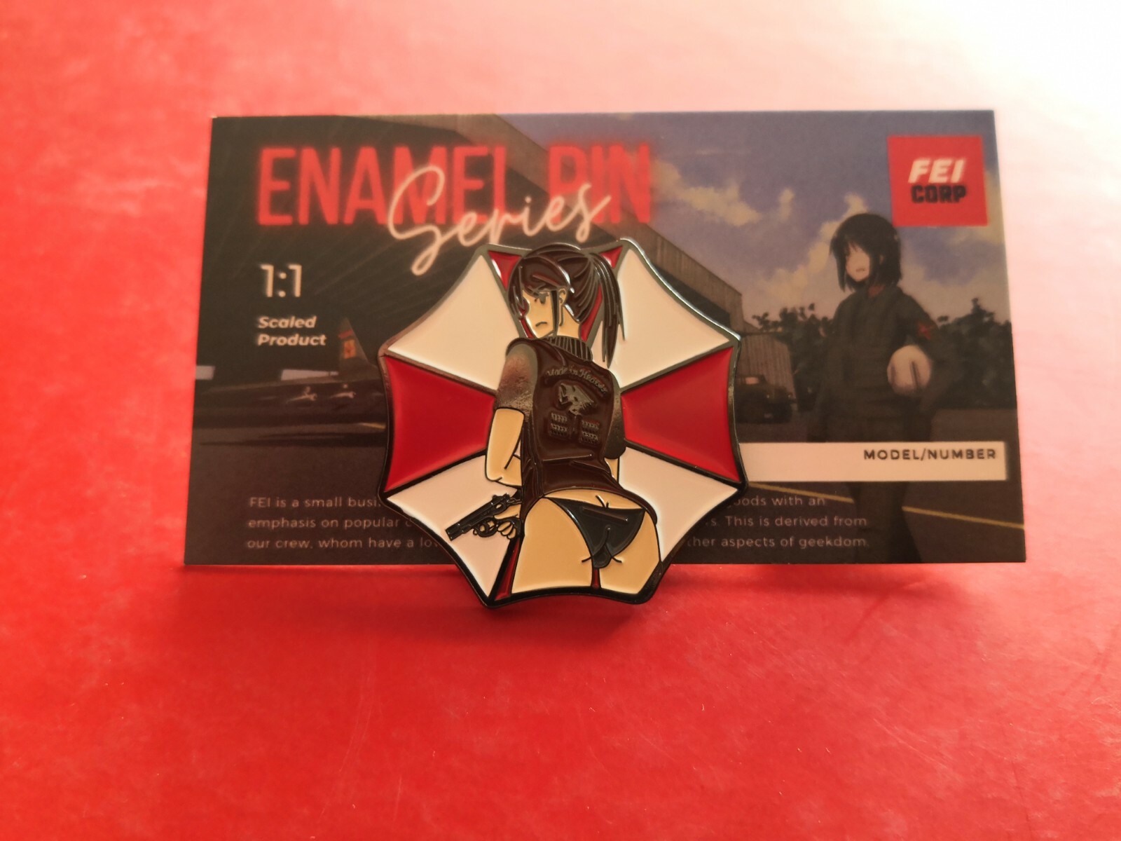 Resident Evil 2 RPD Pinup Police Claire Redfield anime S.T.A.R.S. Enamel Pin